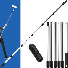 Paint Roller Extension Pole 2.4m Telescopic Stainless Steel 6-Section 80-240cm