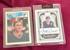 Brett Hull 2021 Leaf Signature Series 1/1 Sealed Exclusive & Topps ROOKIE CARD. rookie card picture