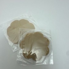 Reusable Self-Adhesive Invisible Silicone Nipple Covers Beige 2 Pack One Size