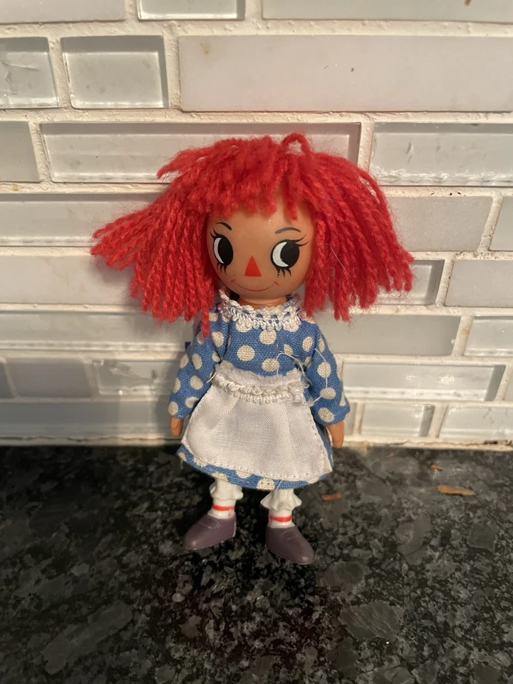 Винтажная кукла Raggedy Ann THE BOBBS MERRILL COMPANY РЕДКАЯ 1980 фигурка - Изображение 4 из 4