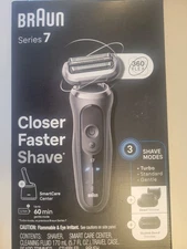 Braun Electric Shaver Series 7 Model 7185 Flex Head SmartCare Center  NEW