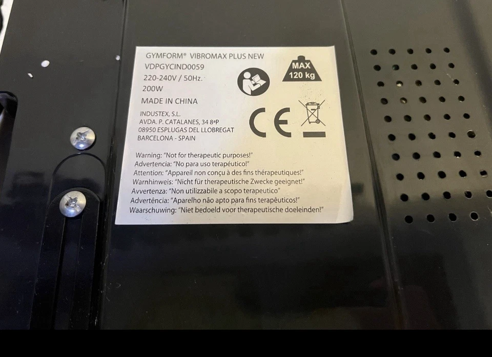 GYMFORM VIBRO MAX PLUS GANZ WENIG BENUTZT NUR ABHOLUNG - Bild 4 von 4