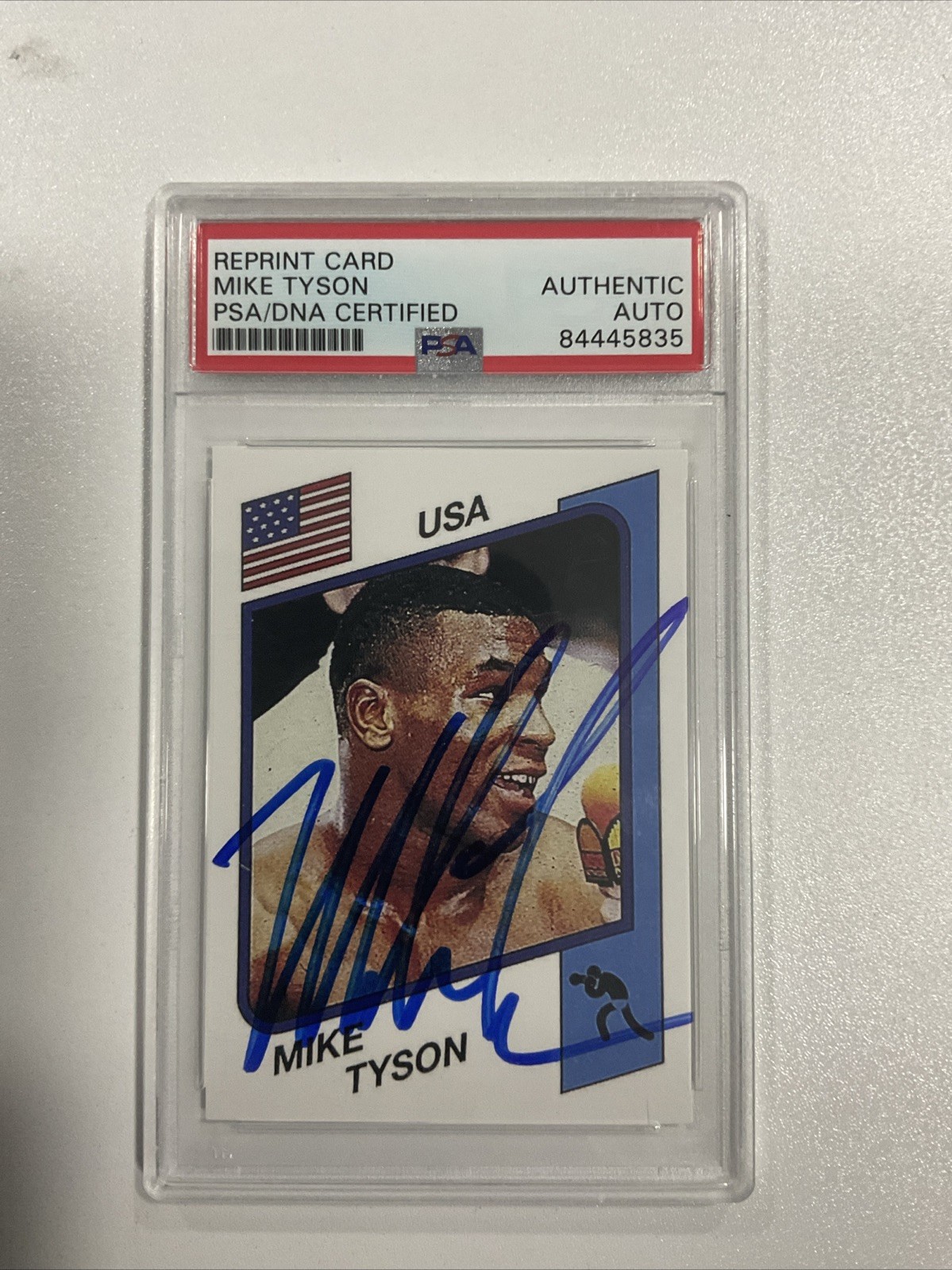 1986 Panini Supersport Stickers Remake - Mike Tyson #153 Italian Auto view 2