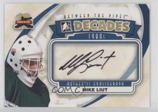 2011-12 ITG Between the Pipes Authentic Goaliegraph Decades 1980s Mike Liut Auto