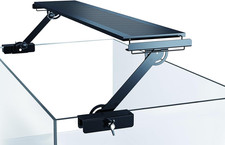 Aquarium Light Riser Holder Adjustable Clamp Kit 2Pcs Max 0.9" Glass Trim Fits