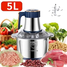 500W Food Processors Electric Food Chopper Meat Grinder & Vegetable Chopper 5L