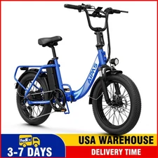 Aipas A4 Electric Trike for Adults 1000W Folding Ebike 62 Miles 20" Fat Tire
