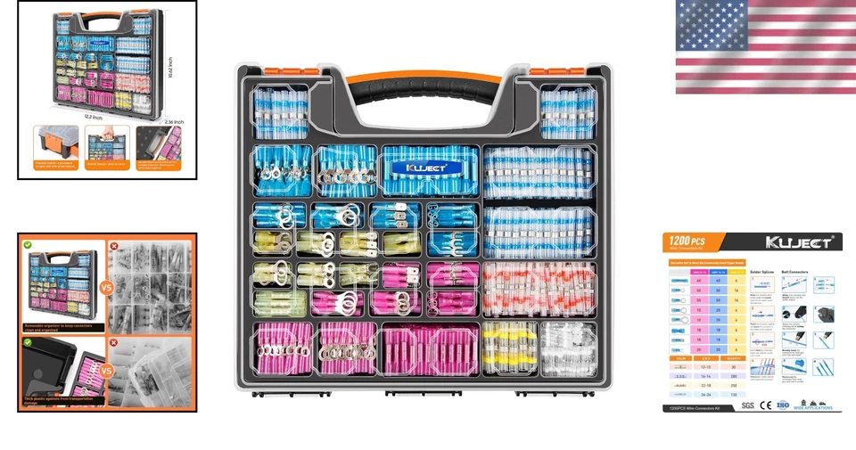 Electrical Terminals Set - 1200PCS Assorted - Image 2 of 4