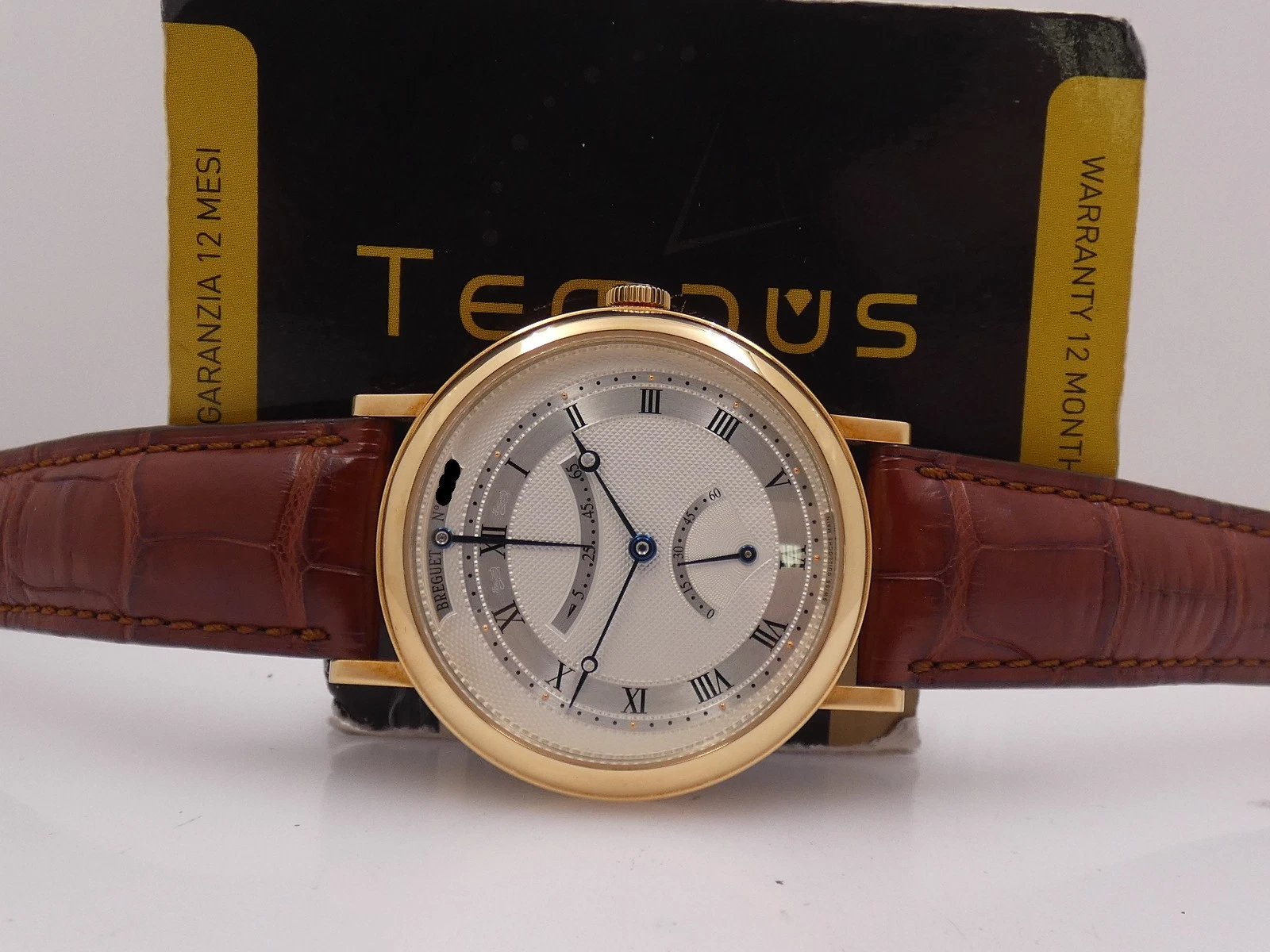 Breguet — BREGUET CLASSIQUE RETROGRADE POWER RESERVE 40mm 5207 18KT GOLD BOX&PAPERS WATCH