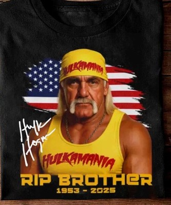 Hulk Hogan 1953-2025 Rip Gift Funny Black All Size