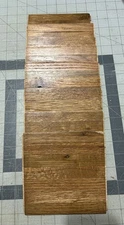 OAK PARQUET FLOOR: 9pcs 6"x6"x5/16" Oak Tiles: HONEY Stain & Wax IMPERFECT