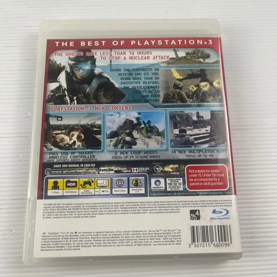 Tom Clancy's Ghost Recond 2 Advanced Warfighter - Playstation 3 (PS3) Complete - Image 2 of 4