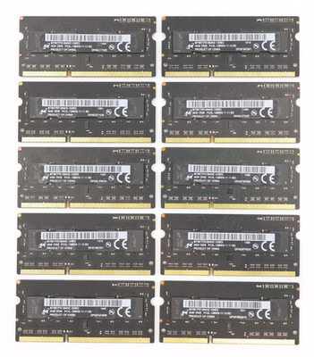 Micron 40 GB 10 x 4 GB 1Rx8 PC3L-12800S 1600 MHz DDR3L SO-DIMM Laptop Memory Ram
