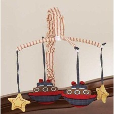 Beansprout Nautical Patch Mobile, Denim Discontinued by Manufacturer 