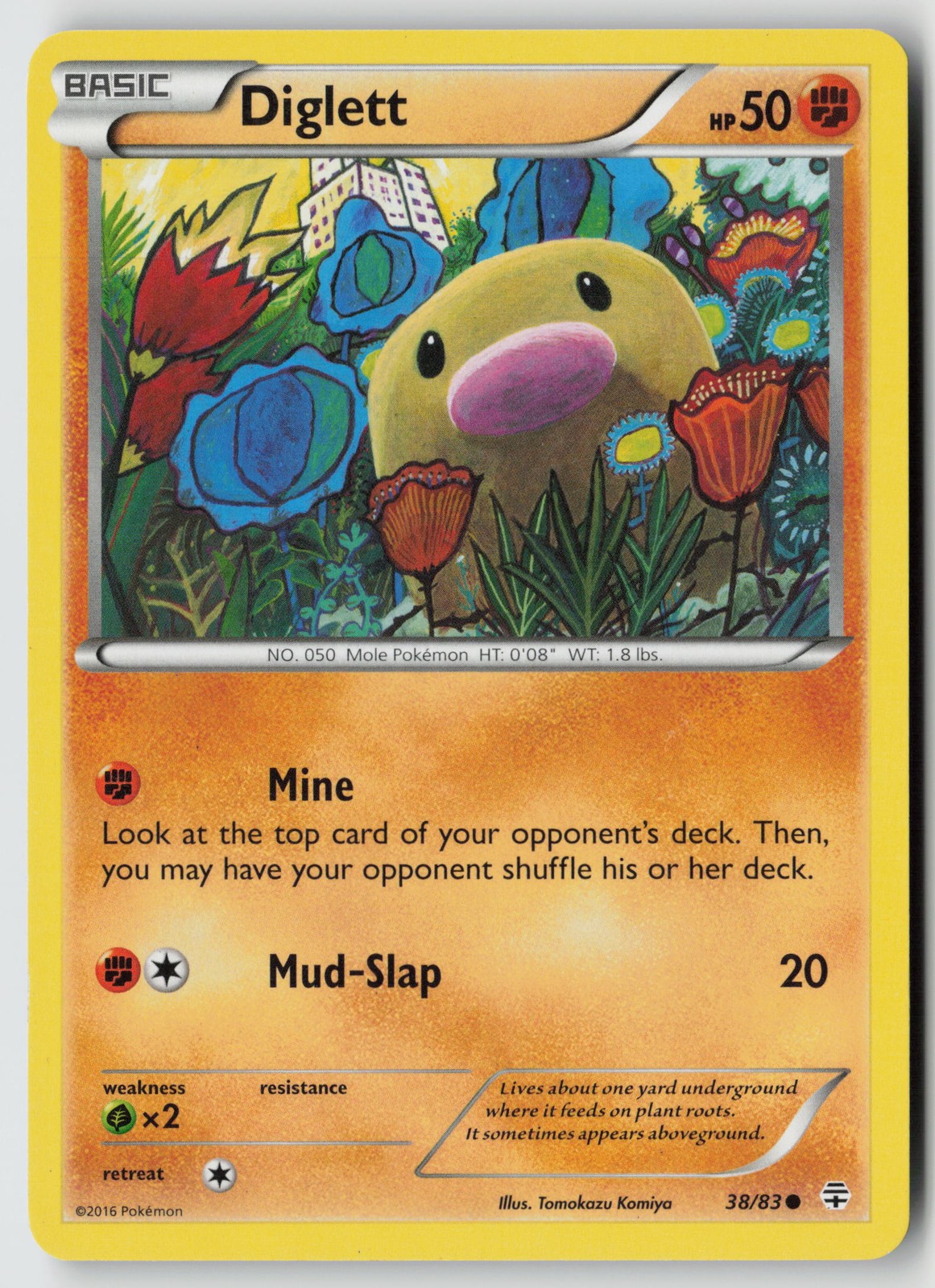 Diglett Pokemon Generations 38/83 Normal