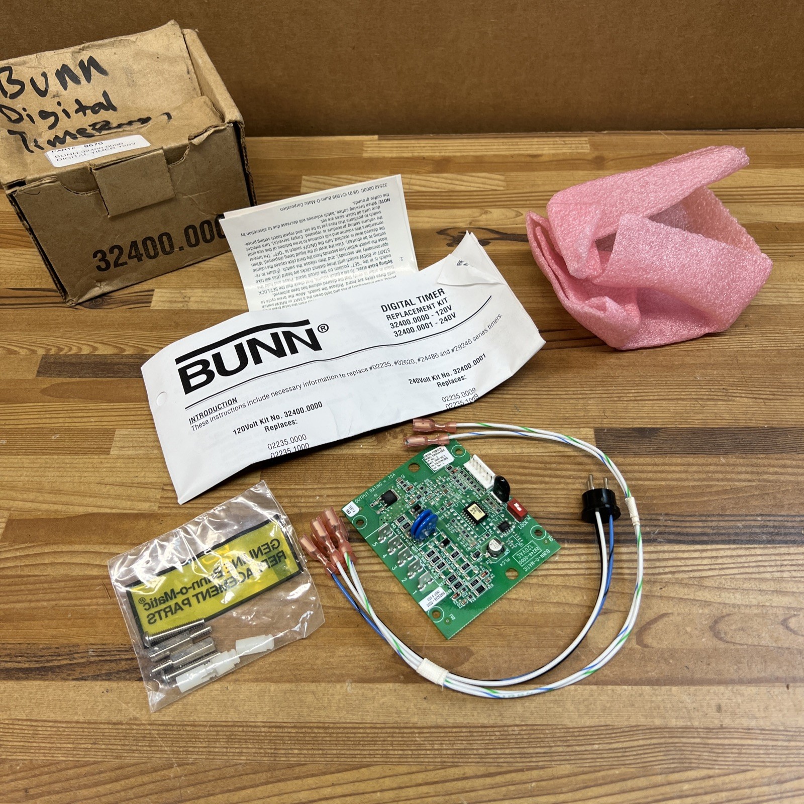 Bunn 32400.0000 Digital Timer Kit with Adapter for Coffee Brewers 120V