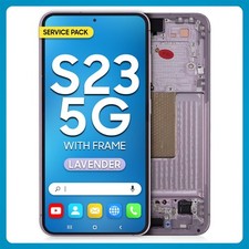 For Samsung S23 5G Frame LCD Display Touch Screen Digitizer Assembly Lavender US