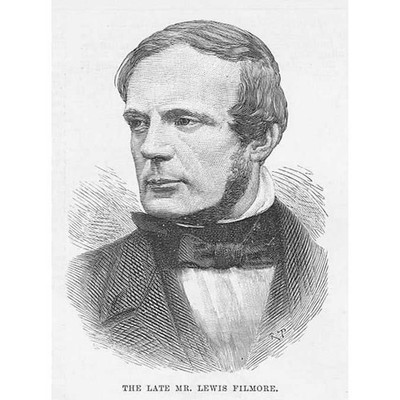 Lewis Filmore englischer Journalist - antiker Druck 1890