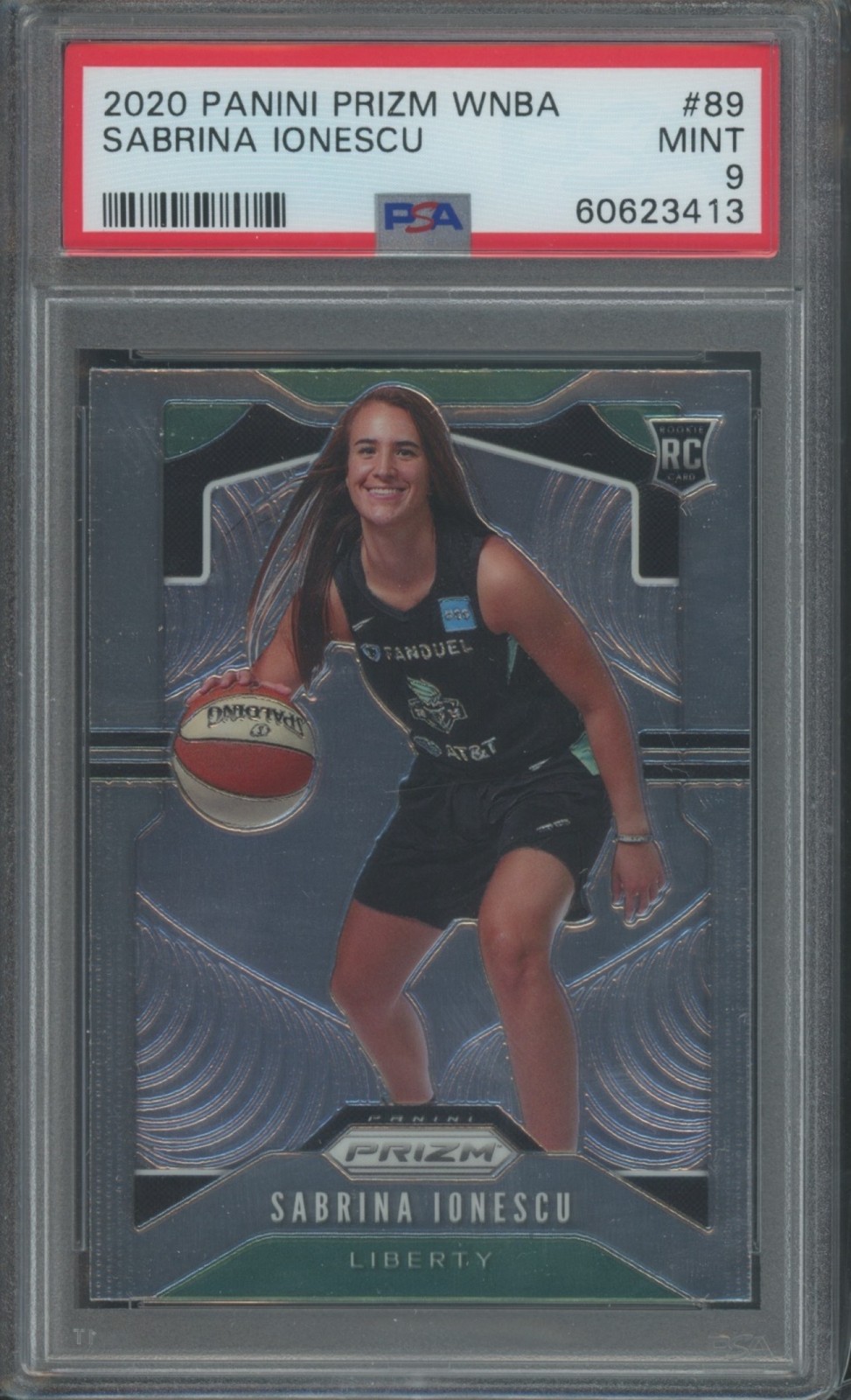 2020-21 Panini Prizm WNBA Basketball Sabrina Ionescu #89 RC Rookie PSA 9