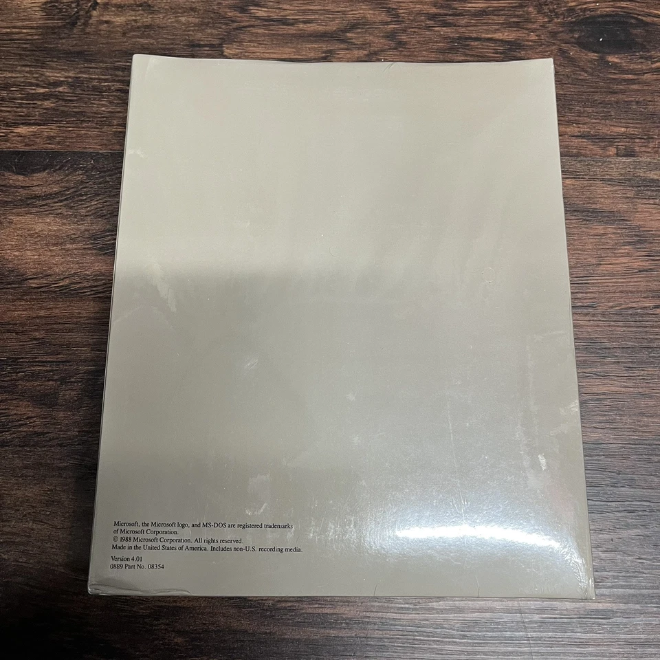 Microsoft MS-DOS 4.01 Operating System Version 5.25 Disks (SEALED) - Image 2 of 4