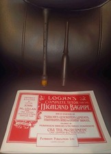 Practice Bagpipes Chanter, And Tutor Book For Highland Bagpipes.