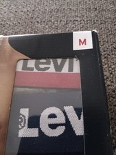 NEW LEVI'S LOW RISE BRIEF 5-PACK MEN'S MED PREMIUM COTTON WAISTBAND NIB,LOOK