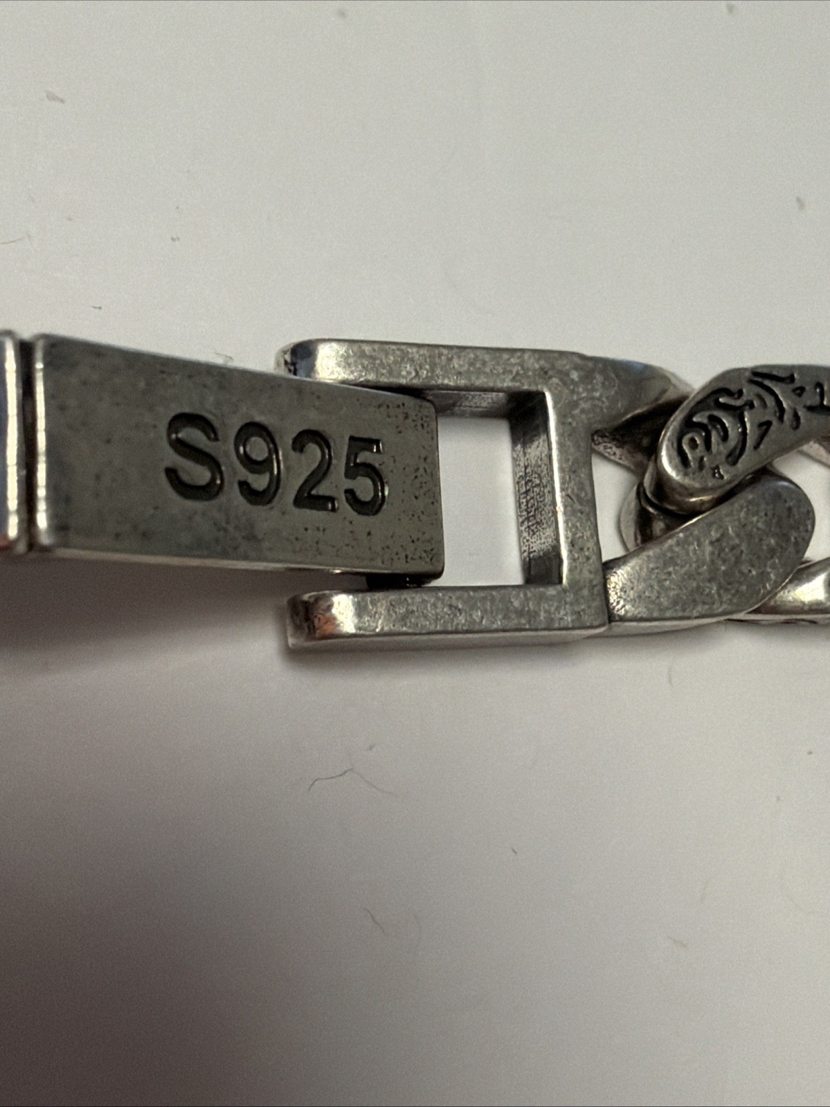 BOCAI Solid S925 Silver Bracelet Pattern Men Wome… - image 8