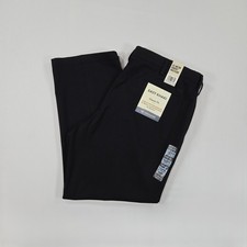 Dockers Men Easy Khaki Classic Fit All-Motion Comfort Pants W42 L30 Black NWT