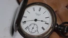 Antique Waltham Grade 15 17J Pocket Watch 1890 Coin Silver