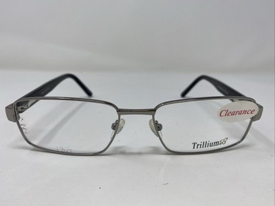 TRILLIUM Model 6692 20 57-18-145 Gunmetal/Black Full Rim Eyeglasses Frame 164F
