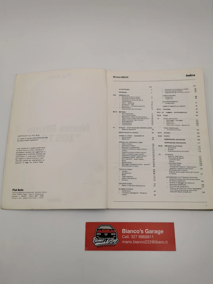 Manuale Nuova Ritmo 105 TC - Immagine 3 di 4