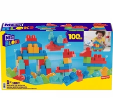 MEGA BLOKS Big Building Toy Block Set (100 Blocks),  for Child 1Y+