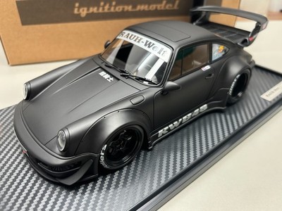Ignition Model 1/18 Porsche RWB 964 Matte Black Resin Model Car