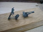 HO PAIR OF DARK GREY HALF PANTOGRAPHS (TO STICK)