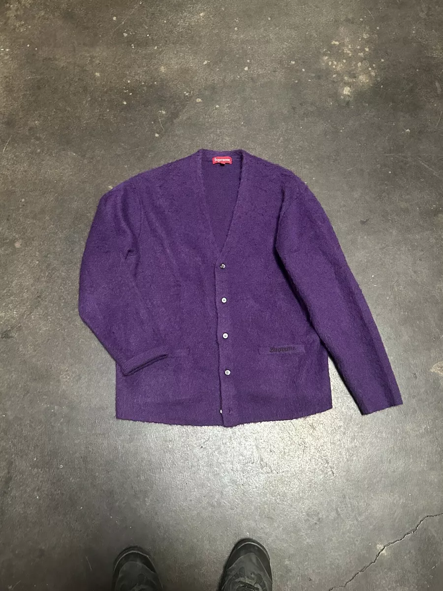 Supreme Brushed Mohair Cardigan (L) | www.avredentor.com.br