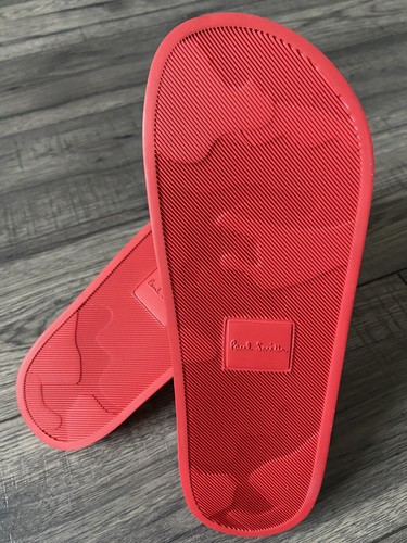 Paul Smith Multi-Rayures Ruben Tongs Taille UK 9 Fabriqué En Italie Détail - Picture 5 of 8
