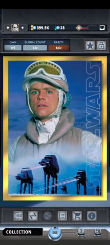 Topps Star Wars Card Trader Original Trilogy Luke Skywalker Workbench Epic DIGI - Picture 1 of 2