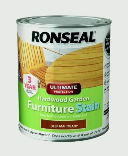 Ronseal Hardwood Furniture Stain 750ml Deep Mahogany - Picture 1 of 1