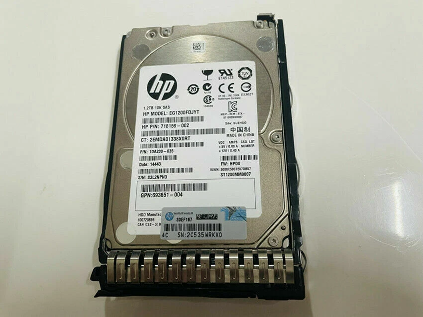 HP 718292-001 2.5" 1.2TB 10K RPM SAS 6Gb/s 64MB Server Hard Drive ST1200MM0007 - Image 2 of 2