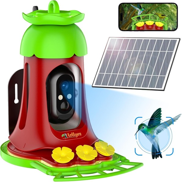 Comedero para pájaros 1080P HD Live Video Cámara captura automática