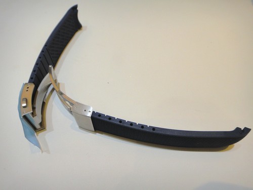 Genuine Ø41 Ø43 Longines HydroConquest L3 21mm L682 rubber strap band bracelet - Picture 4 of 21