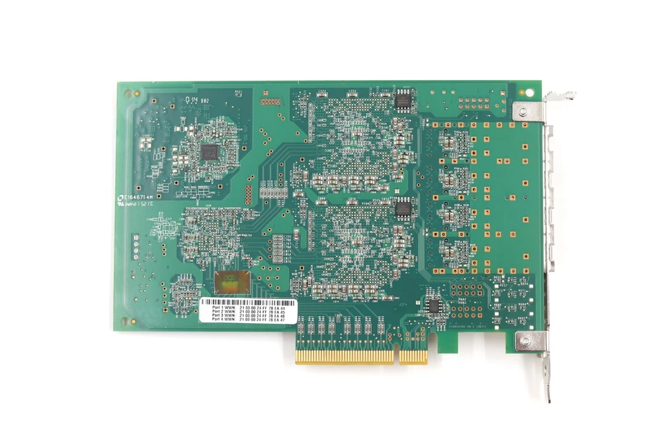 QLogic QLE2564 Quad-Port 8GbE SFP PCIe Hot Bus Adapter P/N: PX4810402-06 Tested - Image 3 of 4