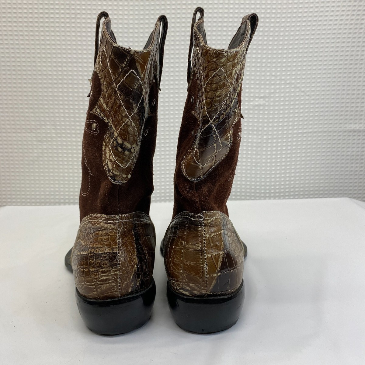 Fiesso Snake Print And Suede Boots Santa Rosa x Snake Oil Provisions Heartbreaker Boot Tobacco  main image 2