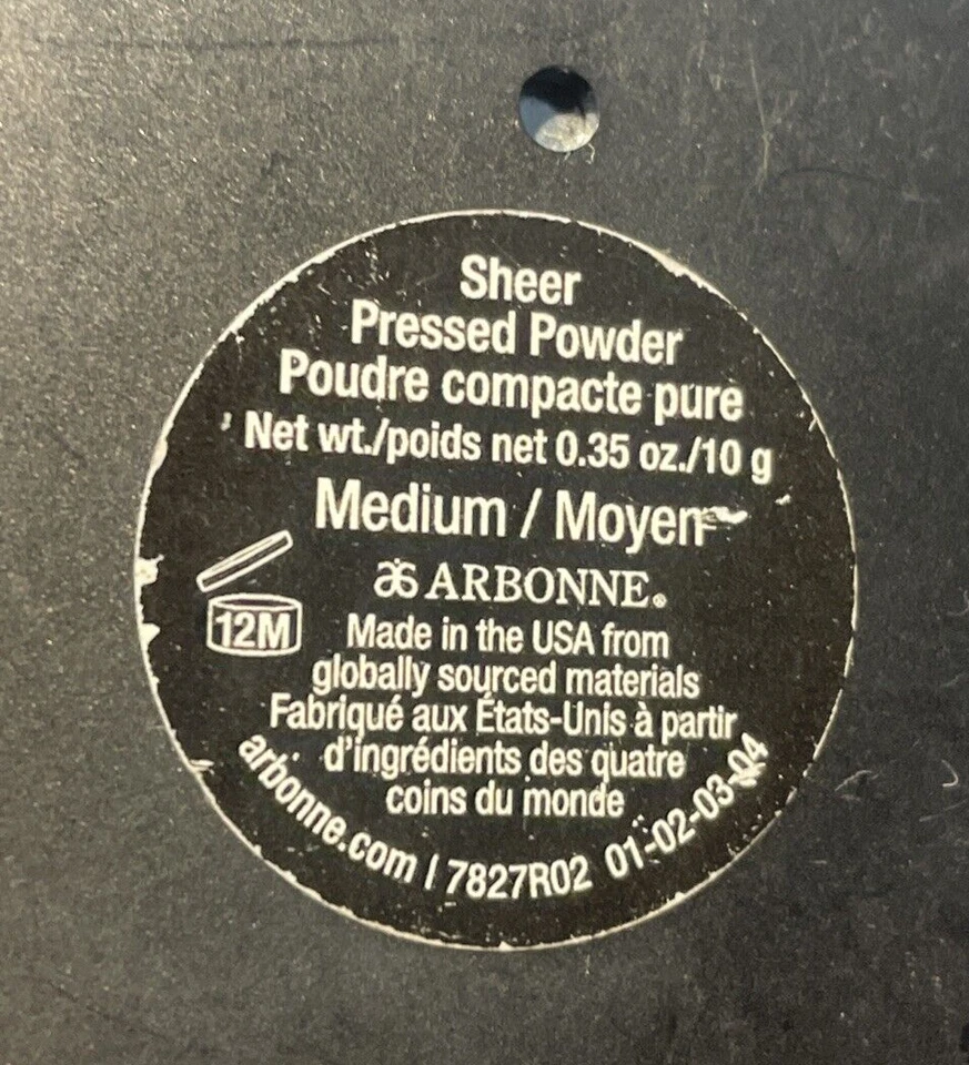 Arbonne SHEER PRESSED POWDER [MEDIUM] MIRROR COMPACT RARE - Image 4 of 4