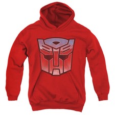 Transformers Kids Hoodie Blue and Red Autobot Logo Red Hoody