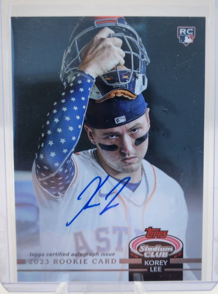 2023 Topps Stadium Club 1992 Rookie Design Variation Auto Korey Lee /25!!!