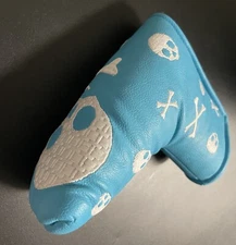 Brand New C911 Blue Skull Putter Blade Headcover