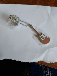 Pendentif Guitare En Argent 925 Rhodié - 28 Mm - Bijou Unisexe Dolly-Bijoux