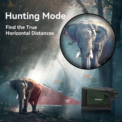 Mileseey 823M Laser Range Finder Hunting Rain Mode in rain and Fog Scan Mode - Picture 10 of 12