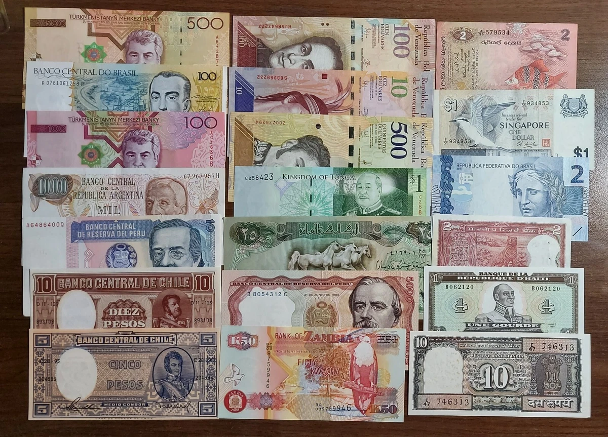 Banknotes of the world outlet